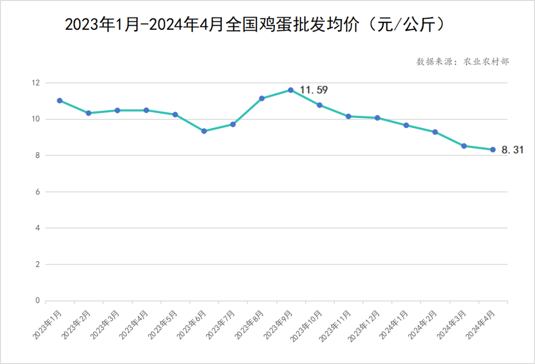 一度跌破6元/公斤,！蛋價連降半年,，局部出場價跌破成本線